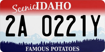 ID license plate 2A0221Y