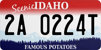 ID license plate 2A0224T