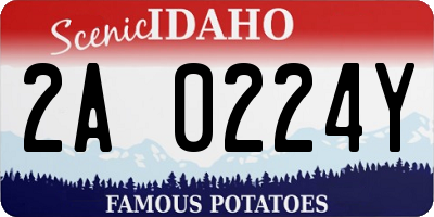 ID license plate 2A0224Y