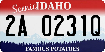 ID license plate 2A0231Q