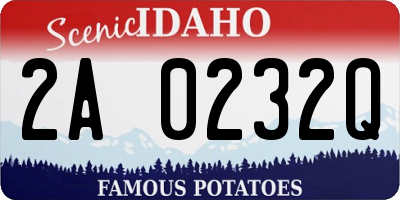 ID license plate 2A0232Q