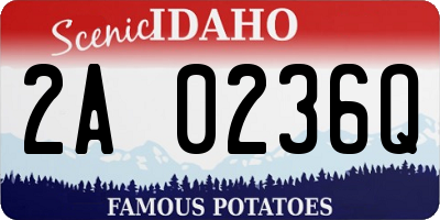 ID license plate 2A0236Q
