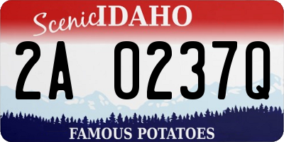 ID license plate 2A0237Q