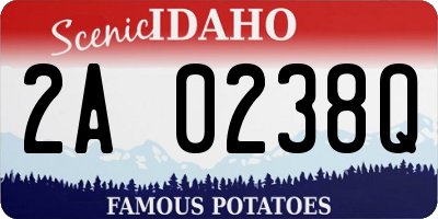 ID license plate 2A0238Q