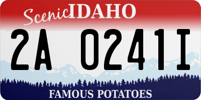 ID license plate 2A0241I