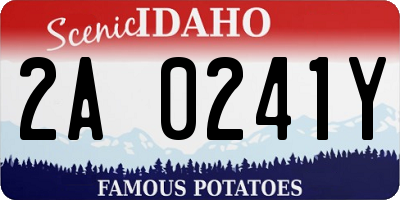 ID license plate 2A0241Y