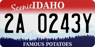 ID license plate 2A0243Y