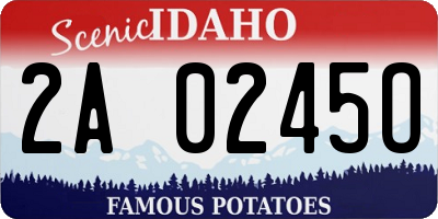 ID license plate 2A0245O