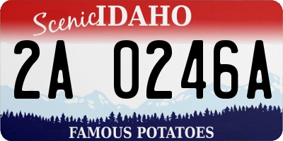 ID license plate 2A0246A
