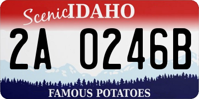 ID license plate 2A0246B