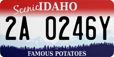 ID license plate 2A0246Y