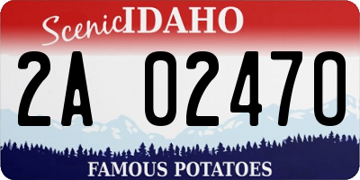 ID license plate 2A0247O
