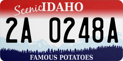 ID license plate 2A0248A