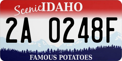 ID license plate 2A0248F