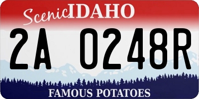 ID license plate 2A0248R