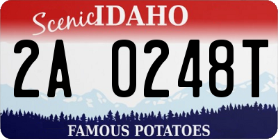 ID license plate 2A0248T