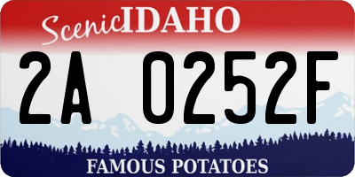 ID license plate 2A0252F