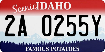 ID license plate 2A0255Y