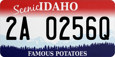 ID license plate 2A0256Q