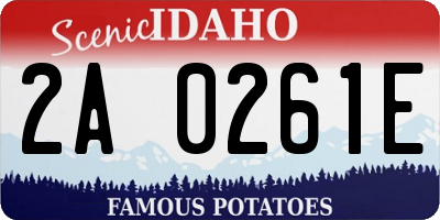 ID license plate 2A0261E