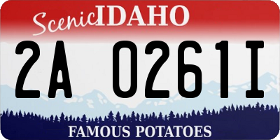 ID license plate 2A0261I