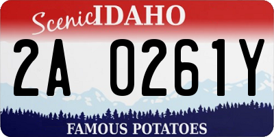 ID license plate 2A0261Y