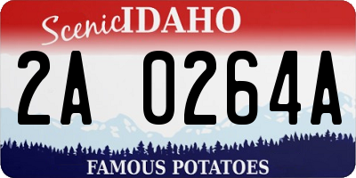 ID license plate 2A0264A