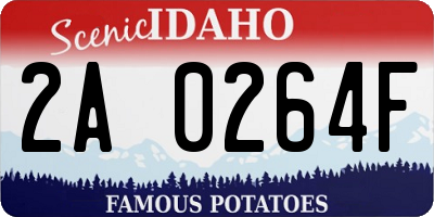ID license plate 2A0264F
