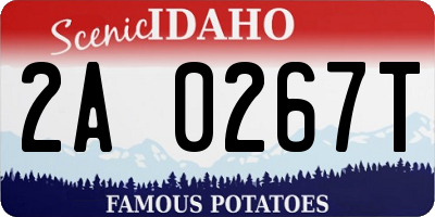 ID license plate 2A0267T