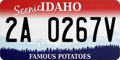 ID license plate 2A0267V