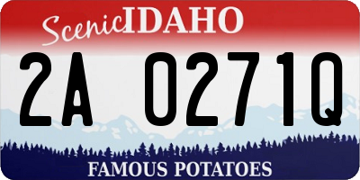 ID license plate 2A0271Q