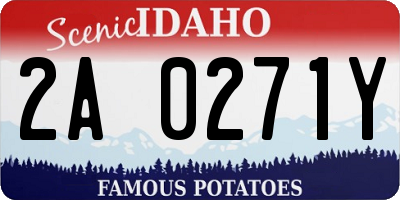 ID license plate 2A0271Y