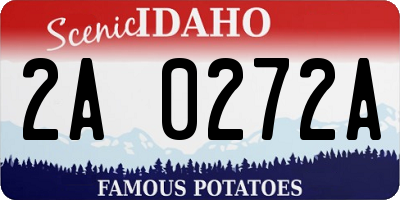 ID license plate 2A0272A