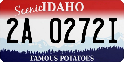 ID license plate 2A0272I