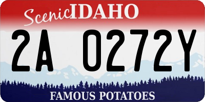ID license plate 2A0272Y