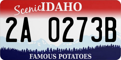 ID license plate 2A0273B