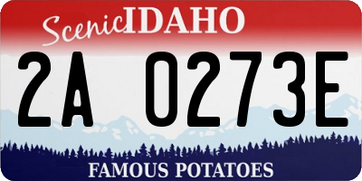 ID license plate 2A0273E