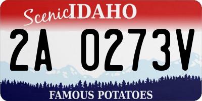 ID license plate 2A0273V