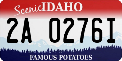 ID license plate 2A0276I