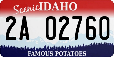 ID license plate 2A0276O