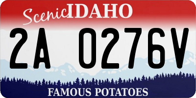 ID license plate 2A0276V
