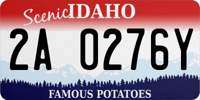 ID license plate 2A0276Y