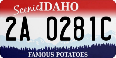 ID license plate 2A0281C
