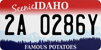 ID license plate 2A0286Y