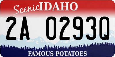 ID license plate 2A0293Q