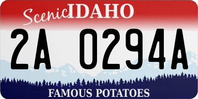ID license plate 2A0294A