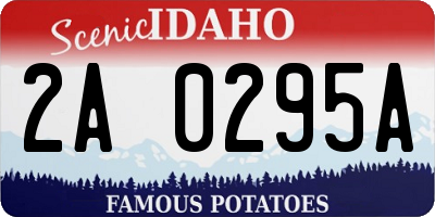 ID license plate 2A0295A