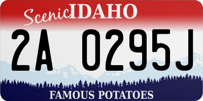ID license plate 2A0295J