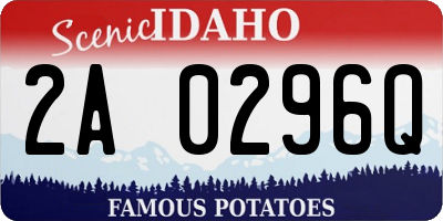 ID license plate 2A0296Q