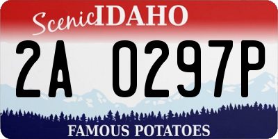 ID license plate 2A0297P